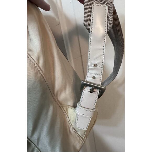 Auth Vintage Prada Cream Ivory Nylon Backpack Mini - Picture 9 of 16